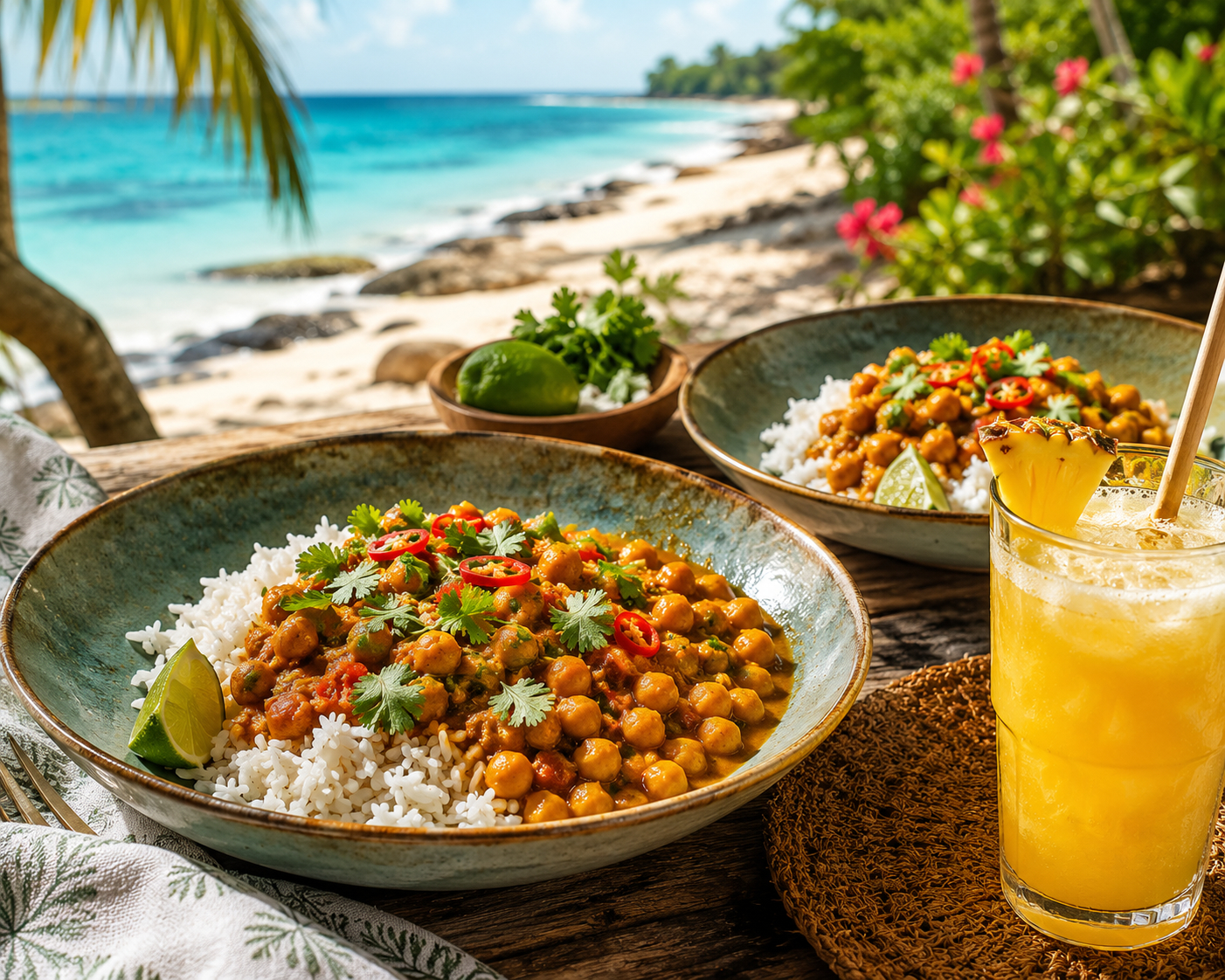 Low Fat Spicy Chickpea Curry