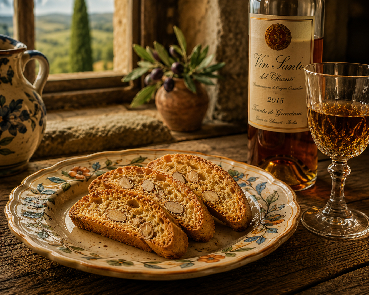 Traditional Tuscan Cantucci (Almond Biscotti)