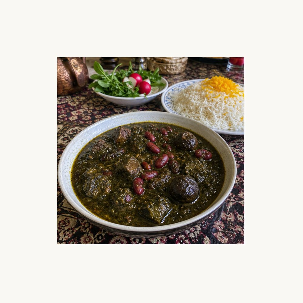 Ghormeh Sabzi Beef Stew (Iran)