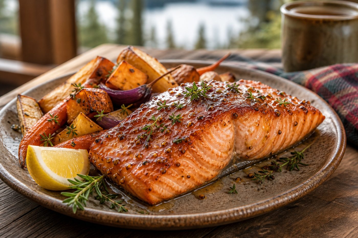 Maple Glazed Salmon (Canada)