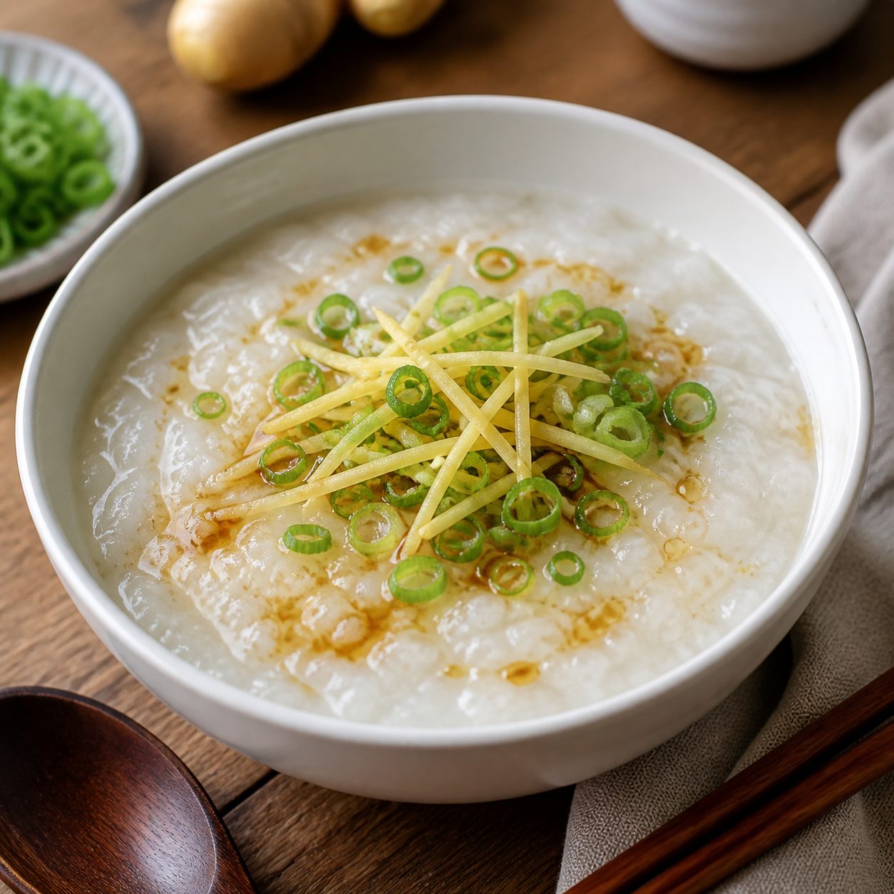 Congee with Ginger and Spring Onion (China)