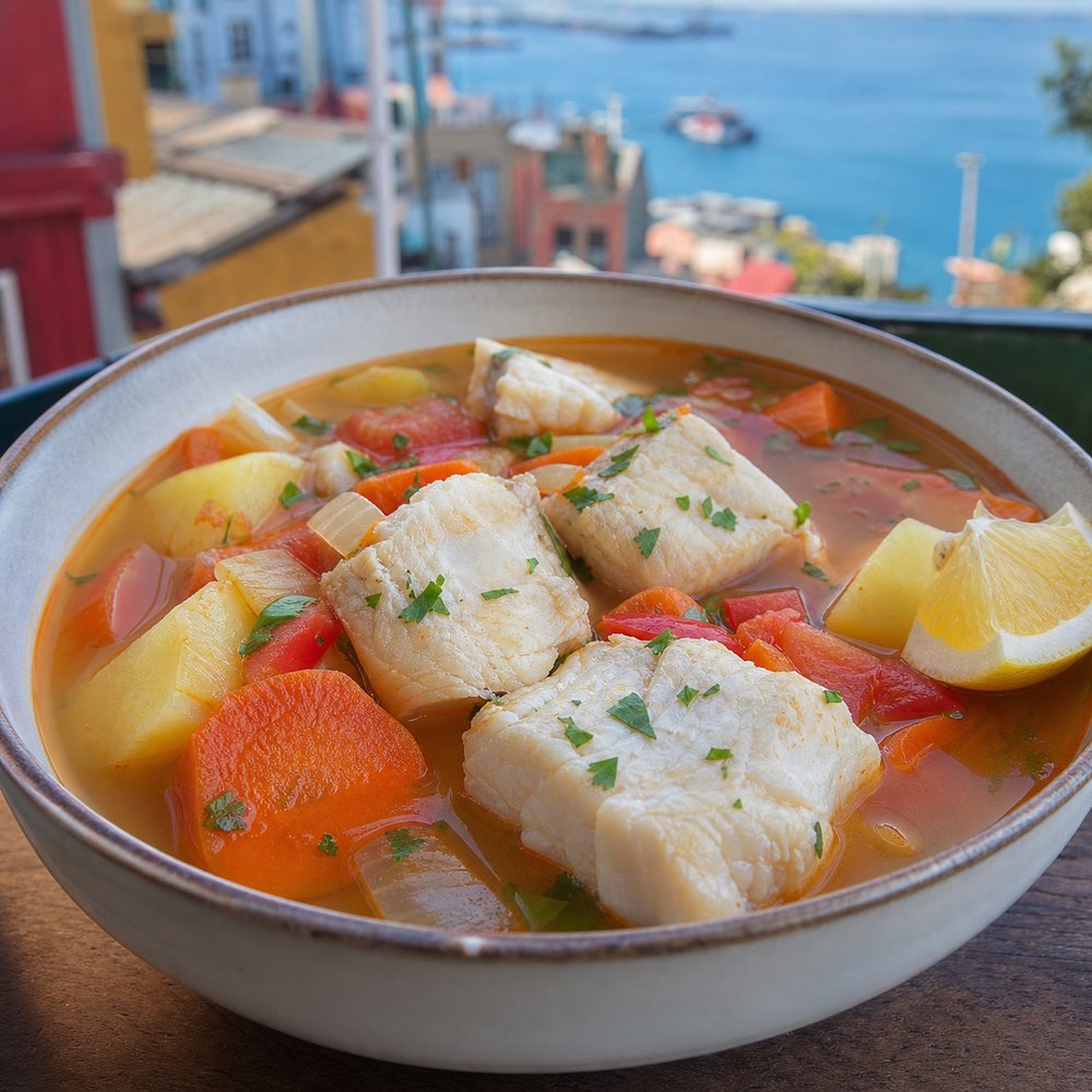 Caldillo de Congrio Style Fish Soup (Chile)