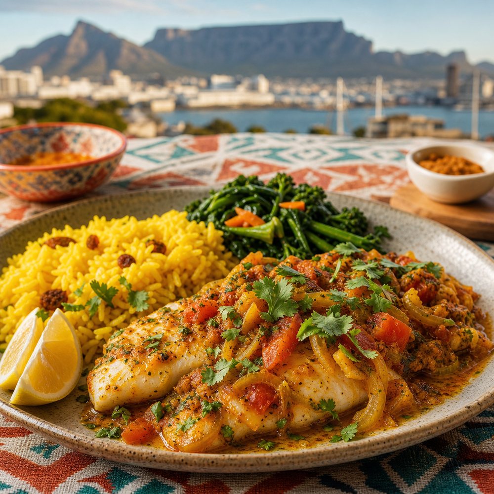 Cape Malay Baked Hake (South Africa)