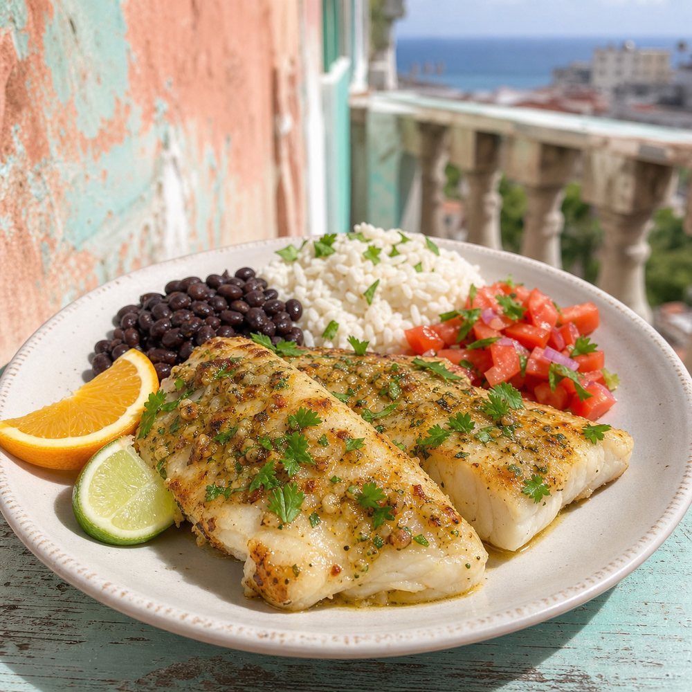 Cuban Mojo Baked Fish