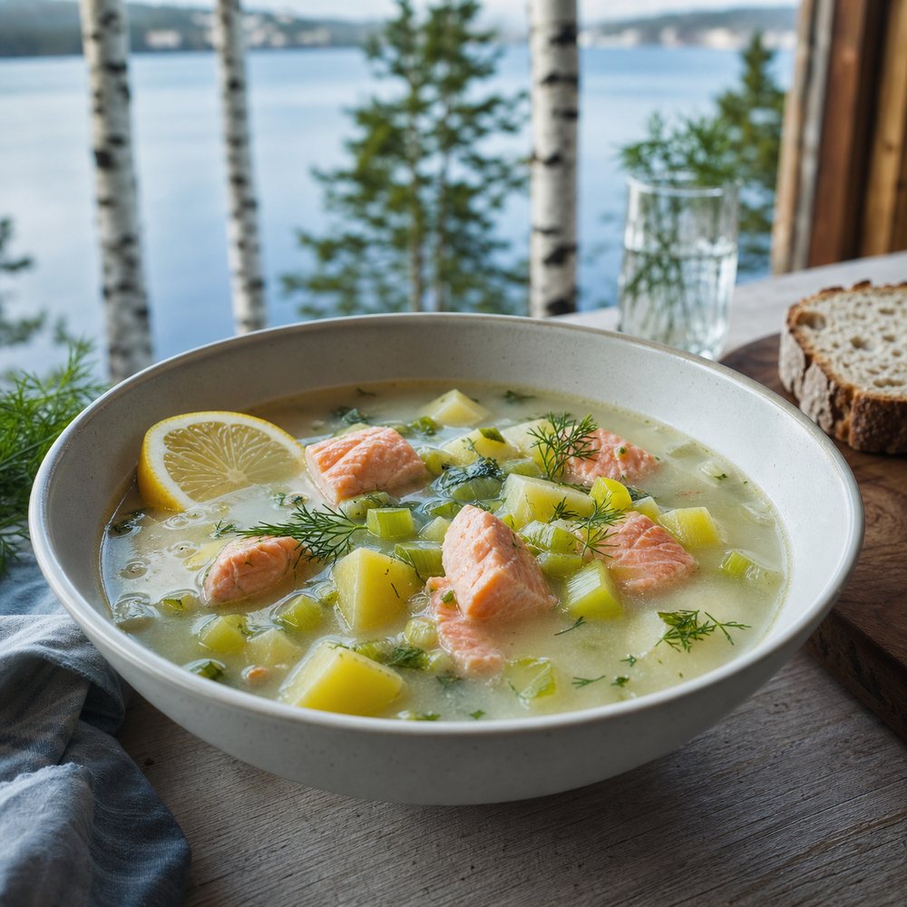 Finnish Light Salmon Soup