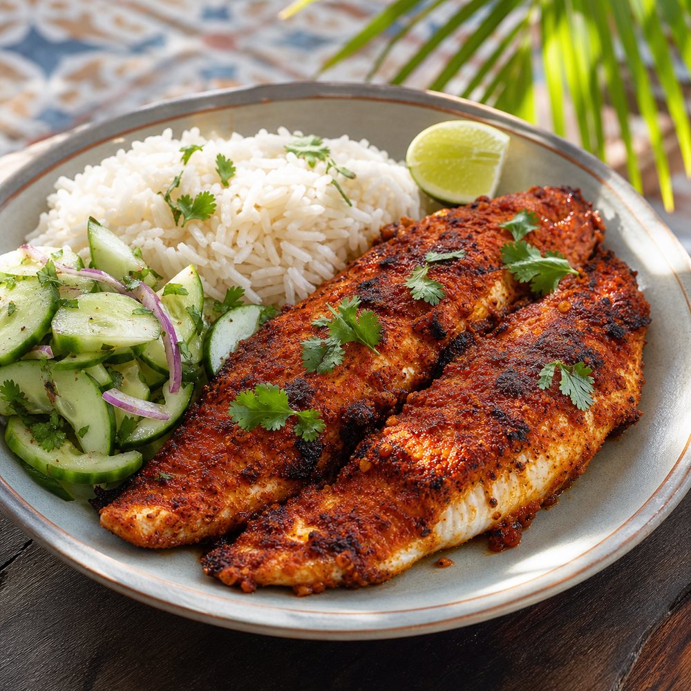 Goan Recheado Baked Fish