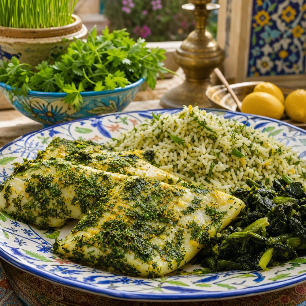 Sabzi Mahi Herbed Fish (Iran)