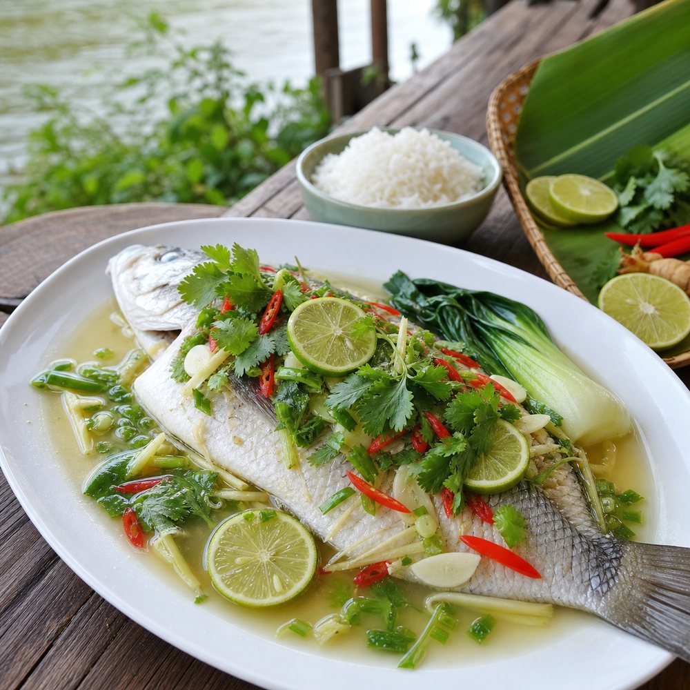 Thai Steamed Lime Fish