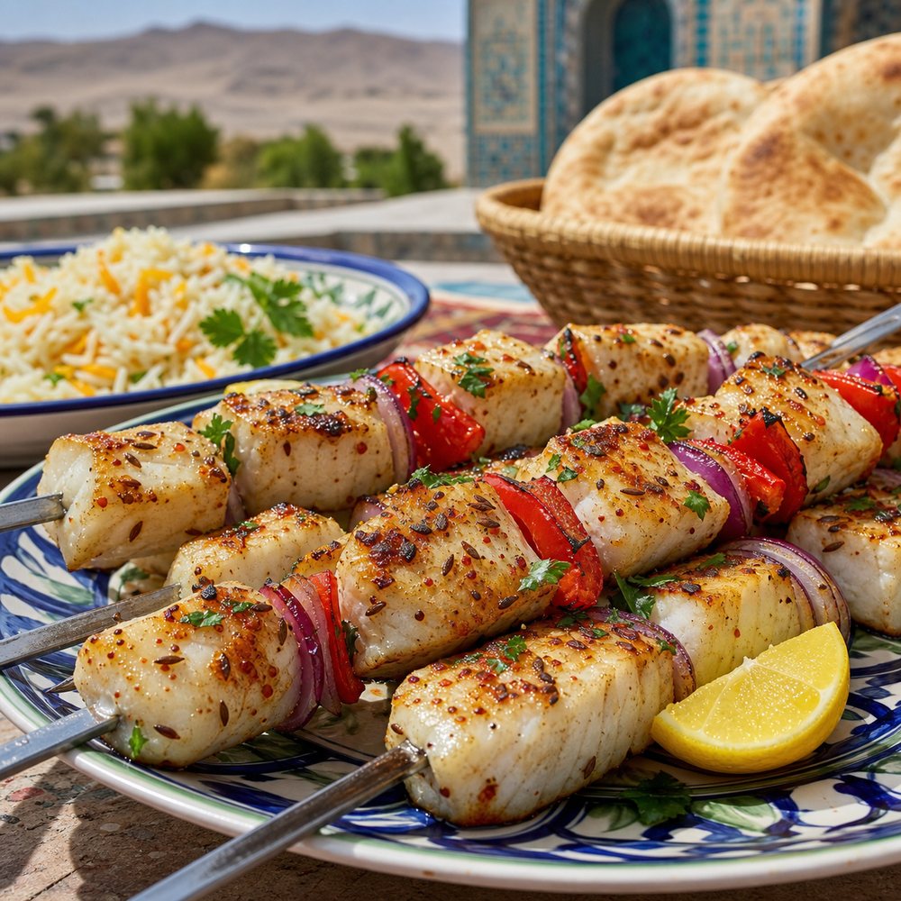Uzbek Fish Shashlik