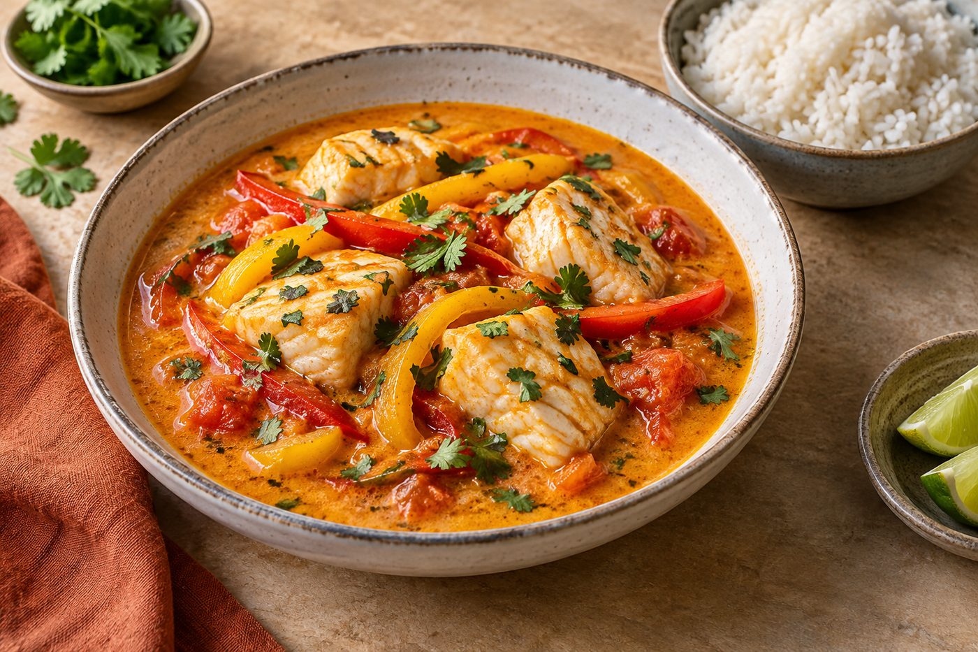 Brazilian Ginger Moqueca with White Fish