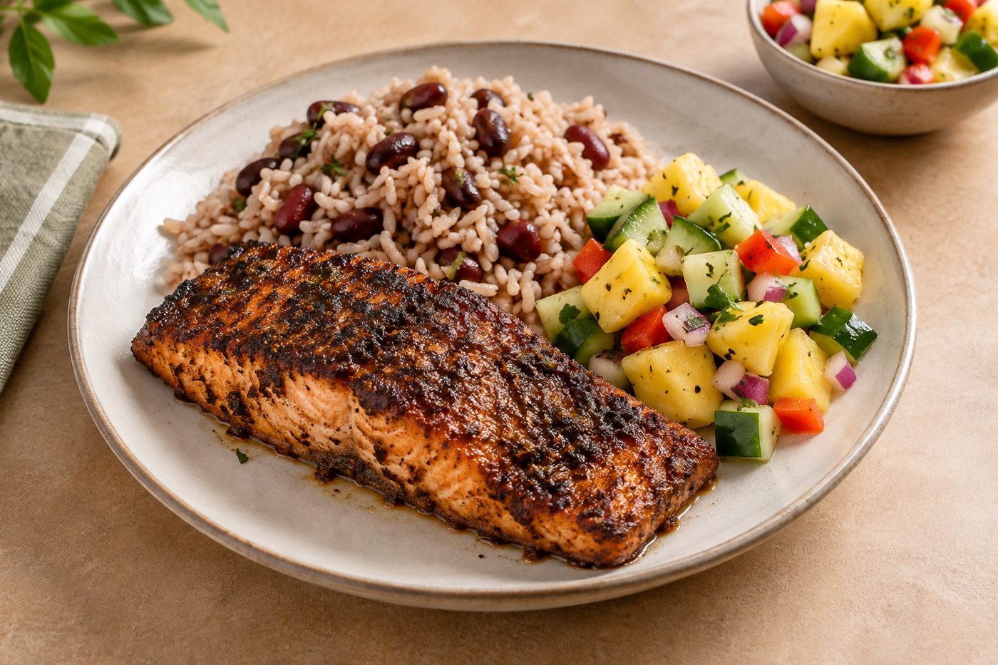 Jamaican Ginger Jerk Salmon