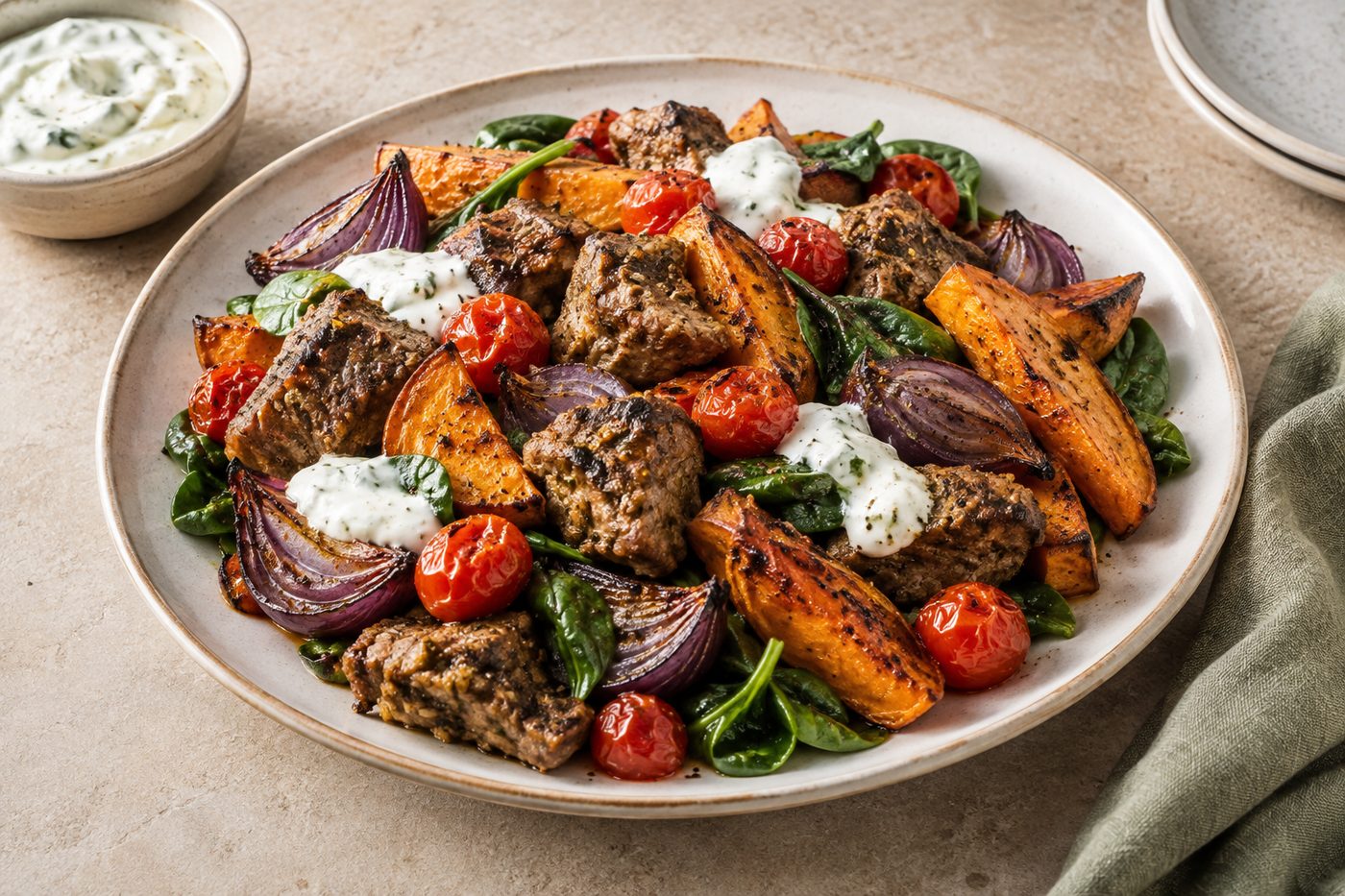 New Zealand Ginger Lamb Kumara Traybake
