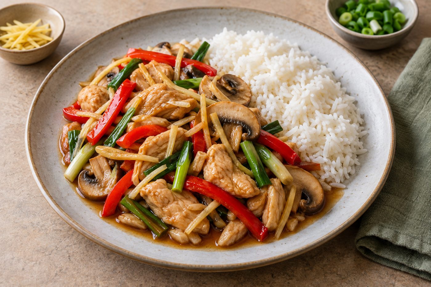Thai Ginger Chicken Gai Pad King