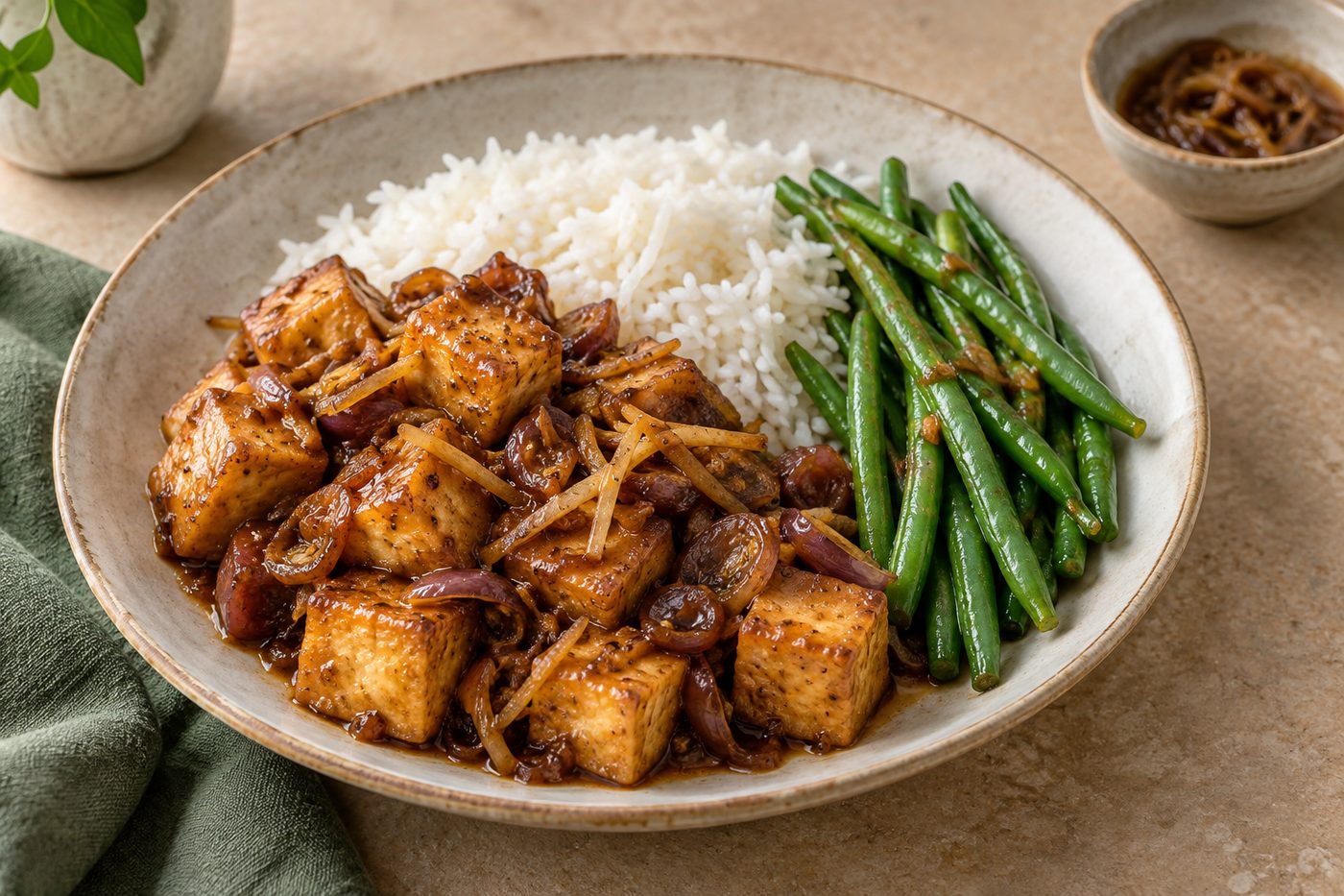 Vietnamese Caramel Ginger Tofu