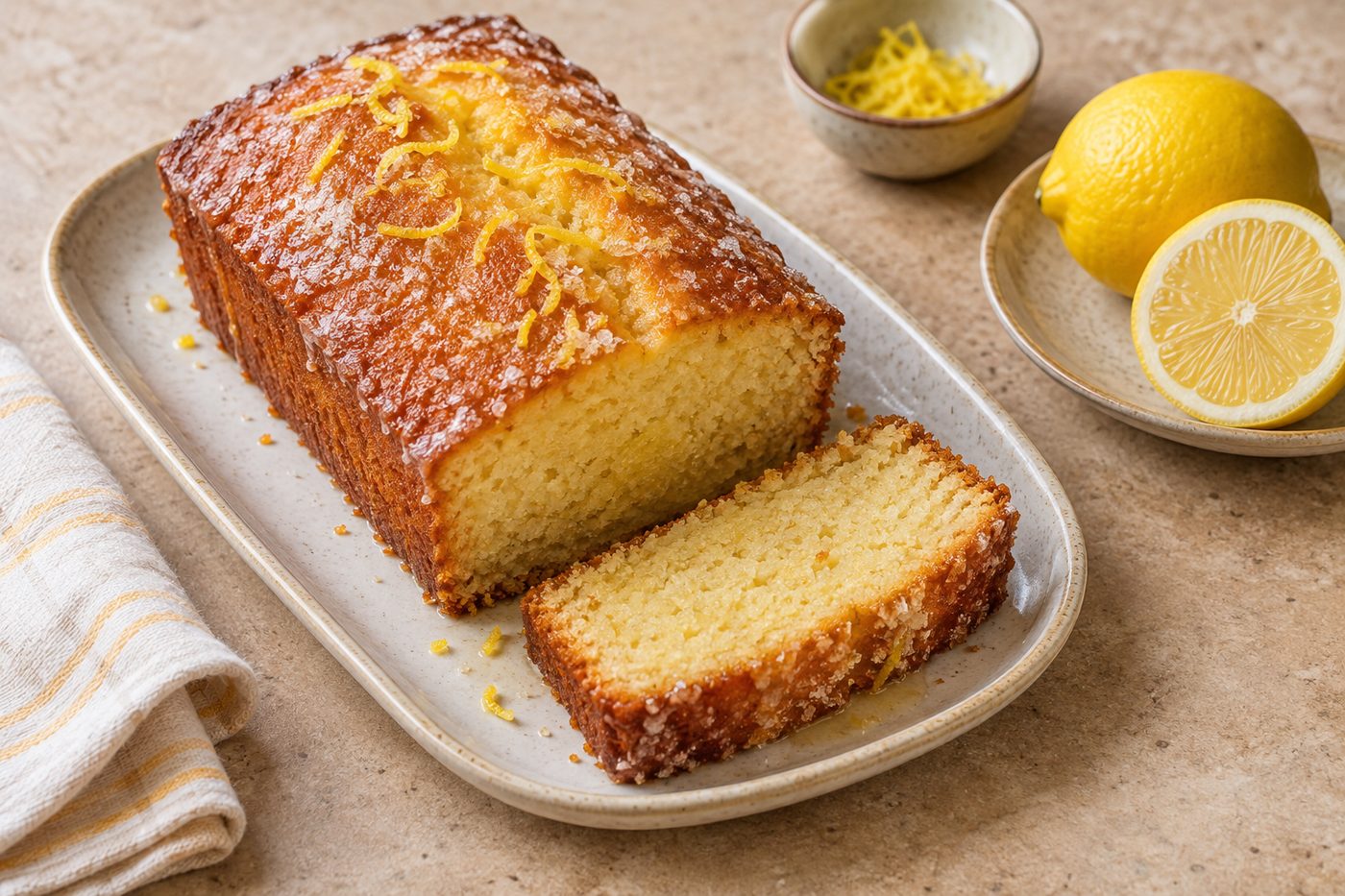 British Lemon Drizzle Cake