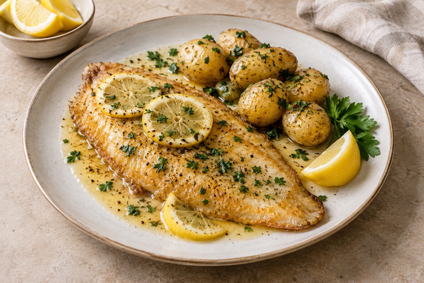 French Lemon Sole Meuniere