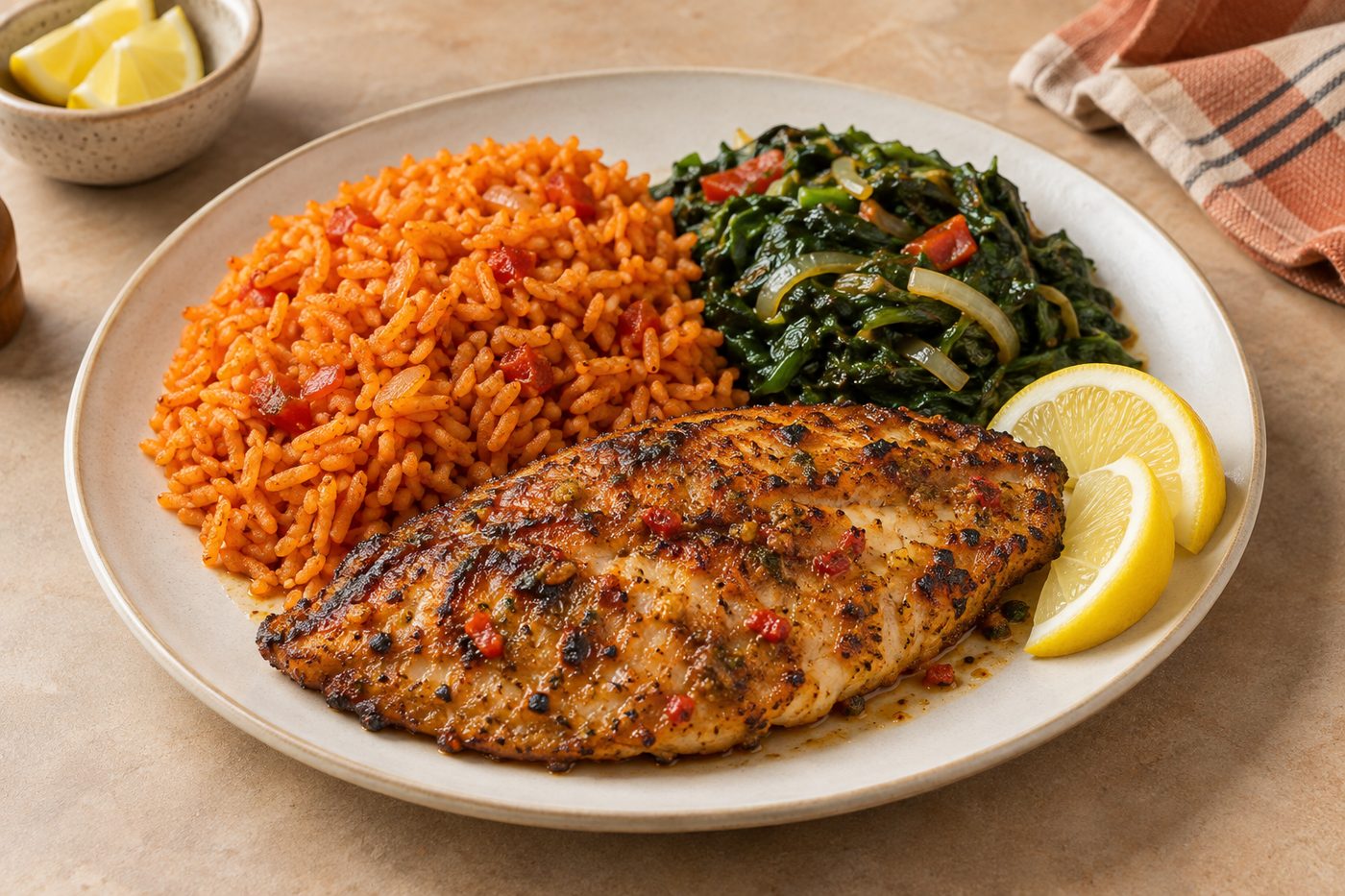 Ghanaian Lemon Ginger Tilapia