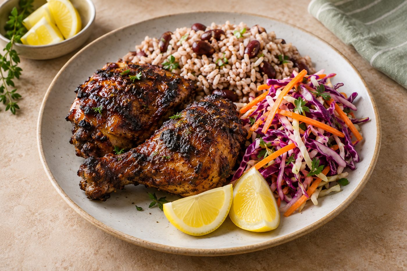 Jamaican Lemon Jerk Chicken