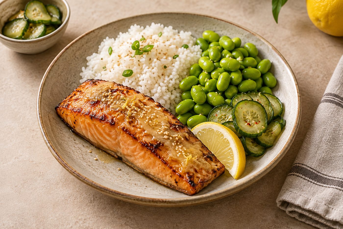 Japanese Lemon Miso Salmon