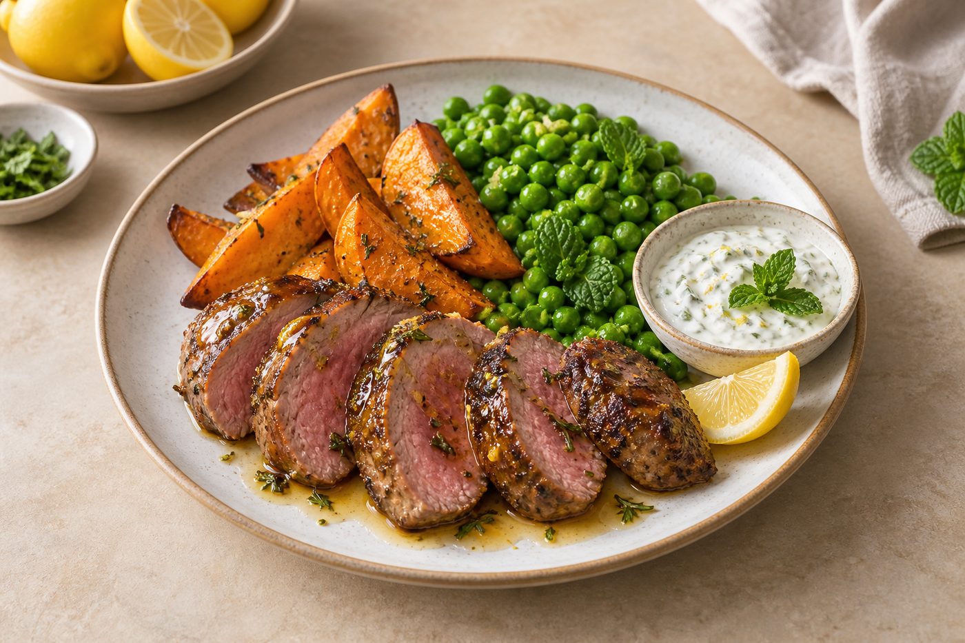 New Zealand Lemon Honey Lamb