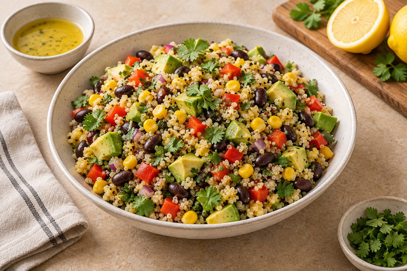 Peruvian Lemon Quinoa Salad
