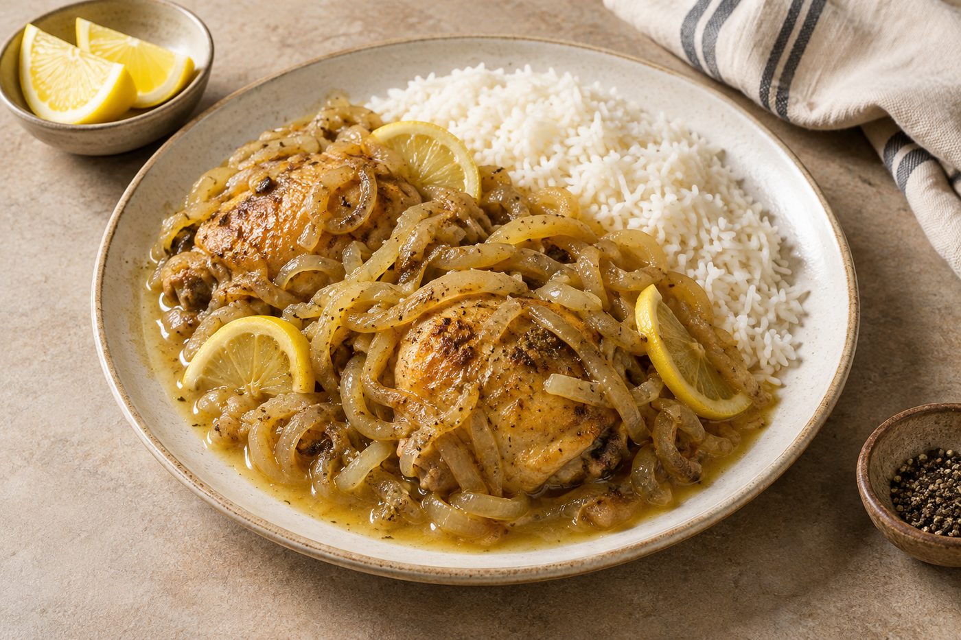 Senegalese Chicken Yassa with Lemon