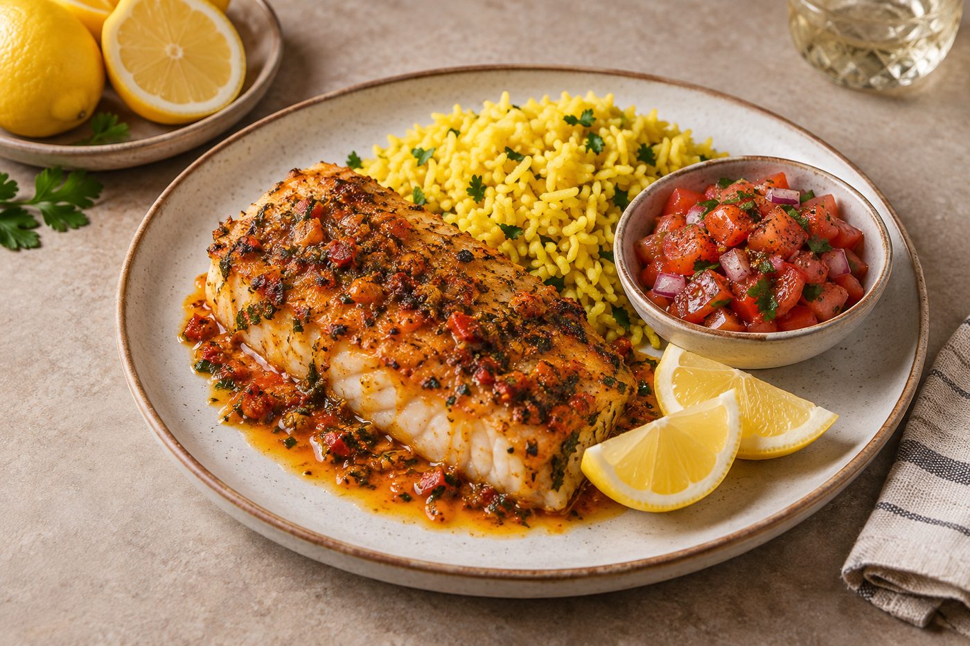 South African Lemon Peri-Peri Hake