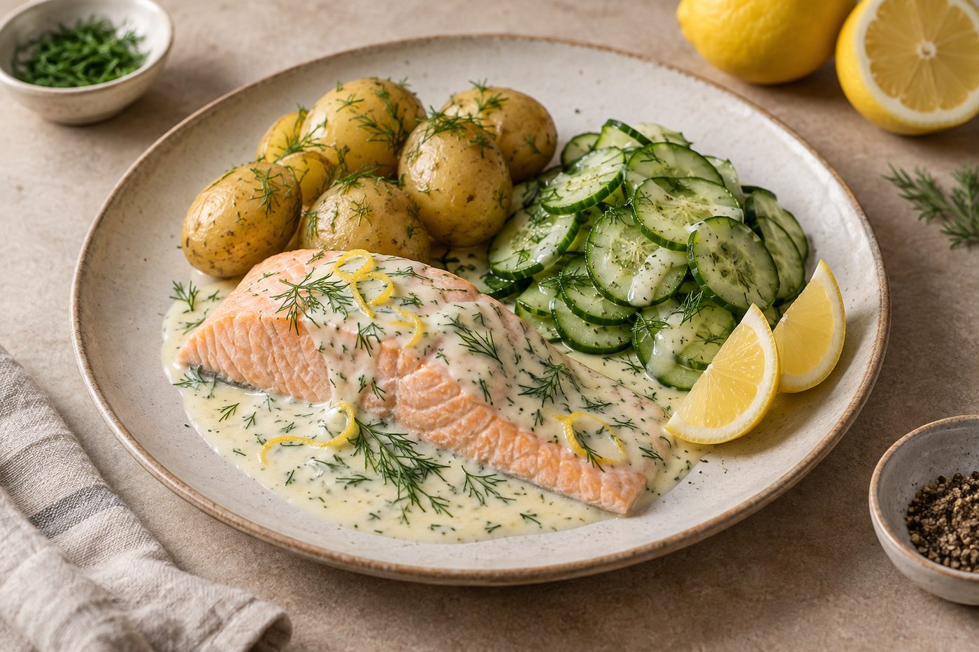 Swedish Lemon Dill Salmon